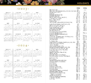 Peter Pauper 16-Month Agenda | 2023 Midnight Floral