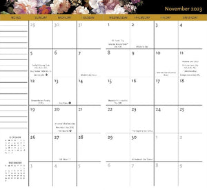 Peter Pauper 16-Month Agenda | 2023 Midnight Floral