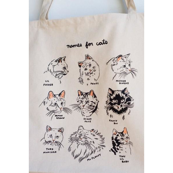 Names for Cats XL Tote Bag