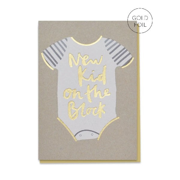 New Kid On The Block Baby Card