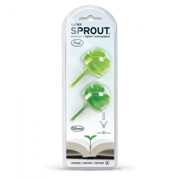two bookmarks in the shape of clovers