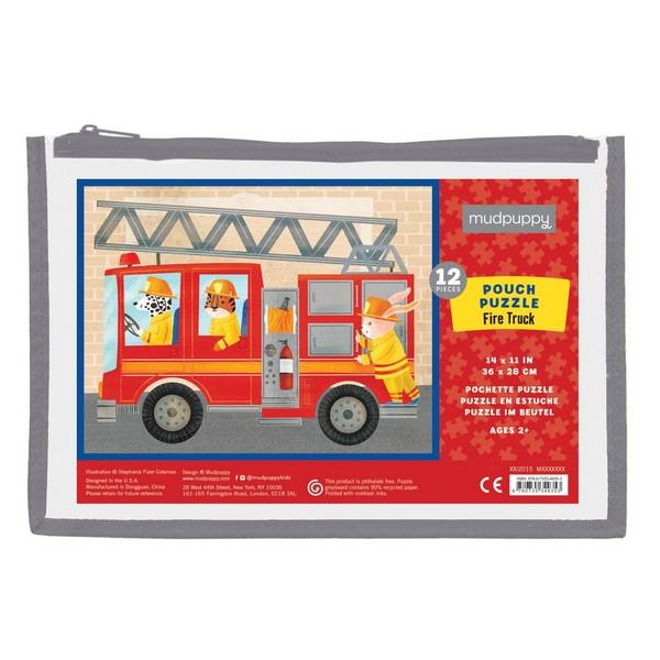 Pouch Puzzle Fire Truck | 12 Pieces | The Gifted Type