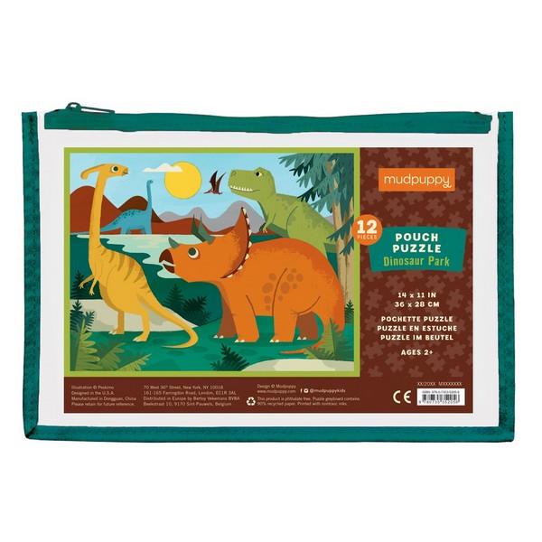 Pouch Puzzle Dinosaurs | 12 Pieces | The Gifted Type