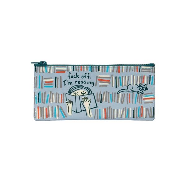Blue Q Pencil Case Fuck Off I'm Reading | The Gifted Type