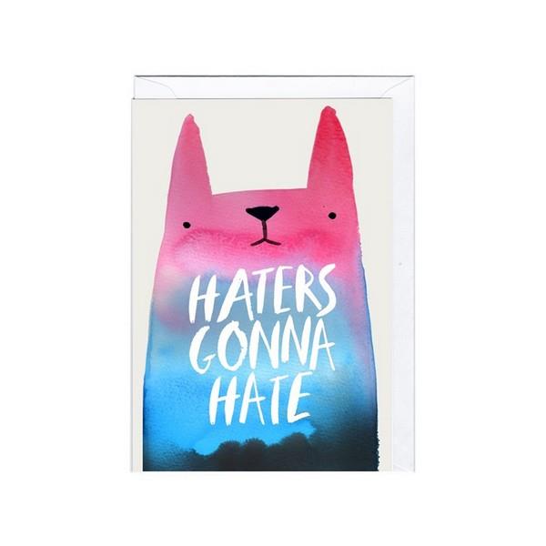 Jolly Awesome Haters Gonna Hate | Humour Card | The Gifted Type