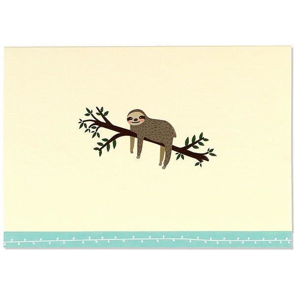Sloth Blank Notecards