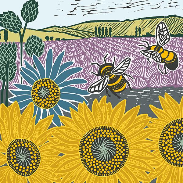 Bees Blank Art Card