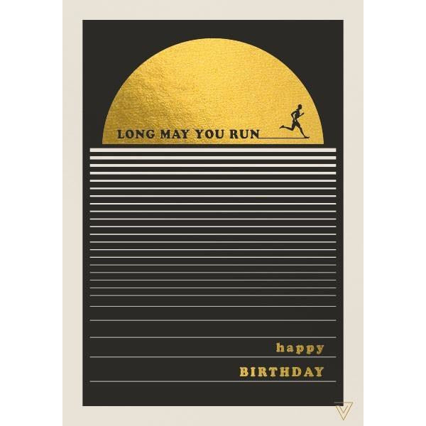 Long May You Run Birthday Card