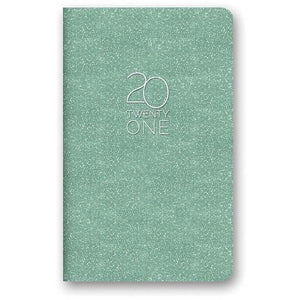 Mint Shimmer Mini Planner - 17 Month