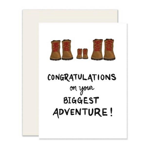 Biggest Adventure New Baby Card
