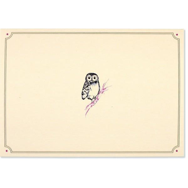 Owl Portrait Blank Notecards