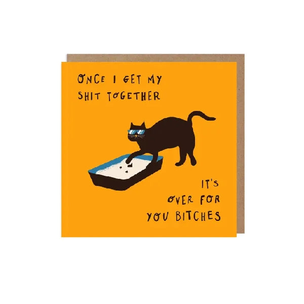 It's Over For You Bitches Blank Humour Card
