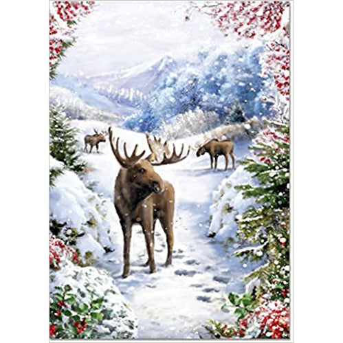Snowy Moose - 1022