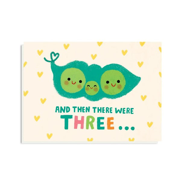 Then There Were Three Baby Card
