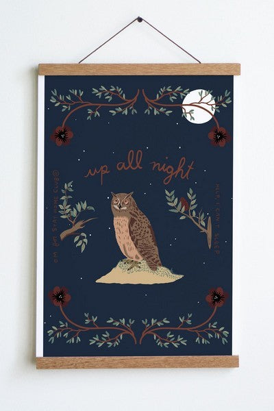 Stay Home Club Print | Up All Night